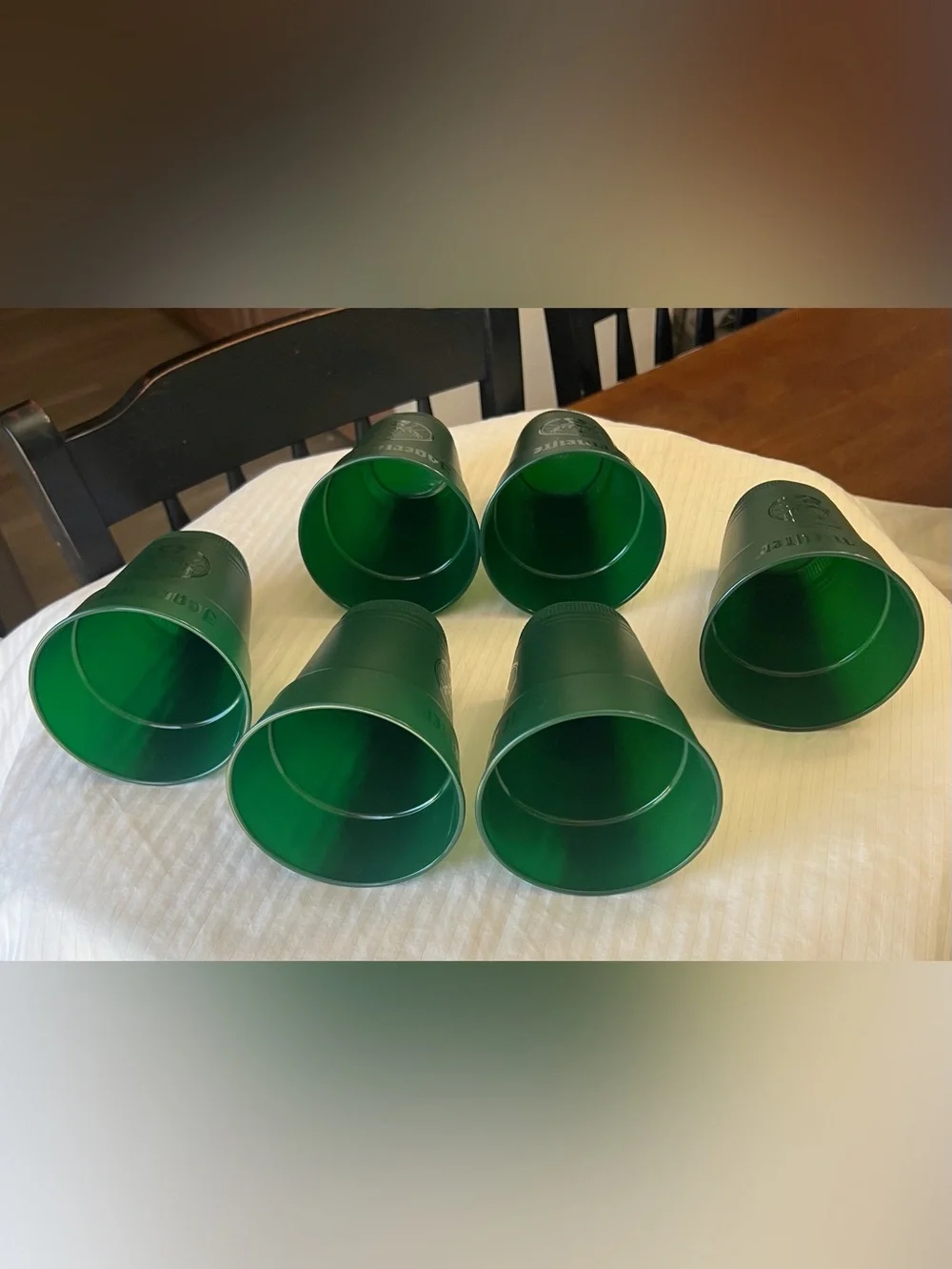 12 Jagermeister Green Plastic Stadium Tumblers Deer Stag Logo Tailgate Unused